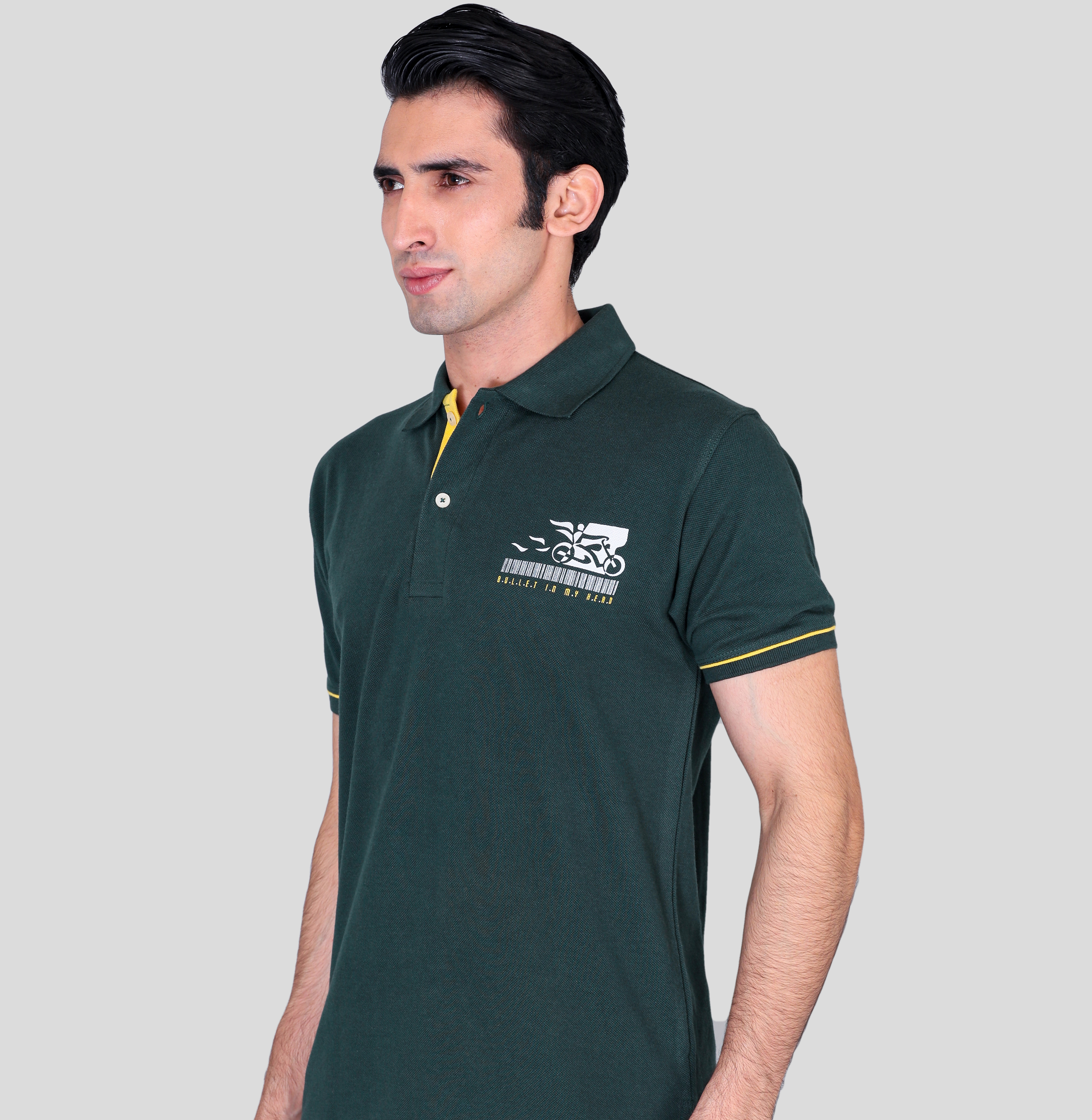 Bike blazer bottle green promotional polo t-shirts supplier 